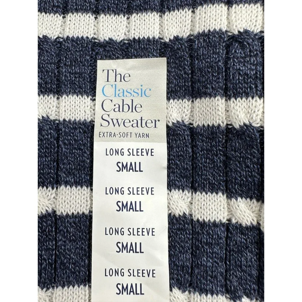 NWOT Croft & Barrow Crewneck Sweater sz‎ Small Blue - Picture 6 of 6